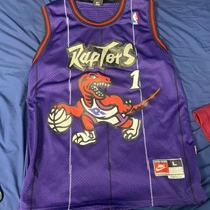 Tracy McGrady Nike Stitched Raptors Jersey, #1 Throwback. Large